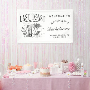 Kust Bruidsmeisje Modern Cocktailfeest Zwart Spandoek
