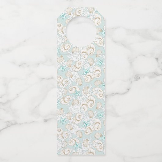 kust bruiloft fles hanger Labels (Achterkant)