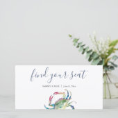 Kust Bruiloft Vind Je Stoel Bord (Staand voorkant)