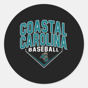 Kust Carolina Chanticleers Honkbal Bullpen Ronde Sticker