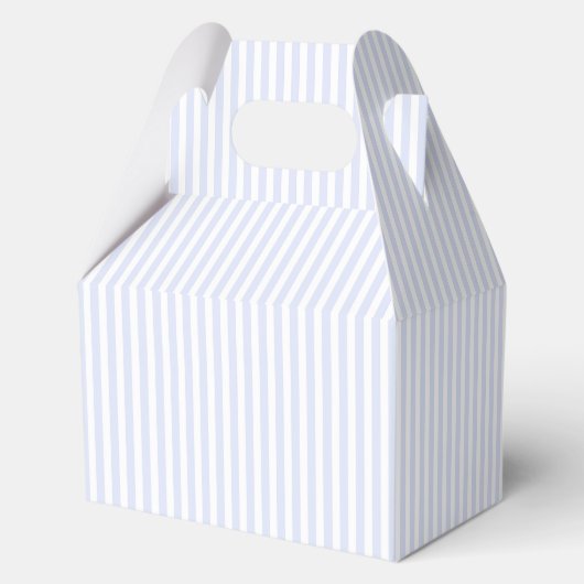 Kust Chic Hand getrokken Shell Blauwe Streep Bedankdoosjes (Achterkant)