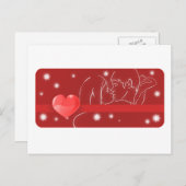 Kust Couple/Love Briefkaart (Voorkant / Achterkant)