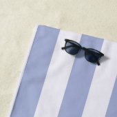 Kust Cowgirl Bach Club Blauw Wit Streep Strandlaken (In situ)