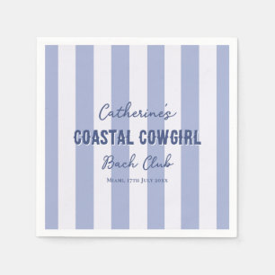 Kust Cowgirl Bach Club Blauw Witte Strepen Servet