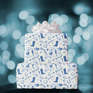 Kust Cowgirl Bach Club Pretpatroon Cadeaupapier