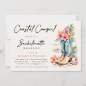 Kust Cowgirl Strand Bachelorette Weekend Kaart (Voorkant)