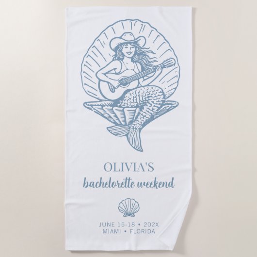 Kust Cowgirl strand bruidsmeisjesweekend  Strandlaken (Voorkant)