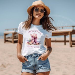 Kust Cowgirl T-shirt met korte mouwen