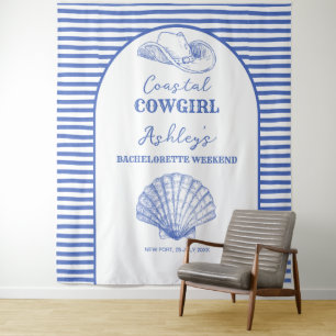 Kust Cowgirl vrijgezellenfeest decoratie gedrukt Wandkleed