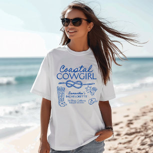Kust Cowgirl Vrijgezellenfeest Weekendfeest T-shirt