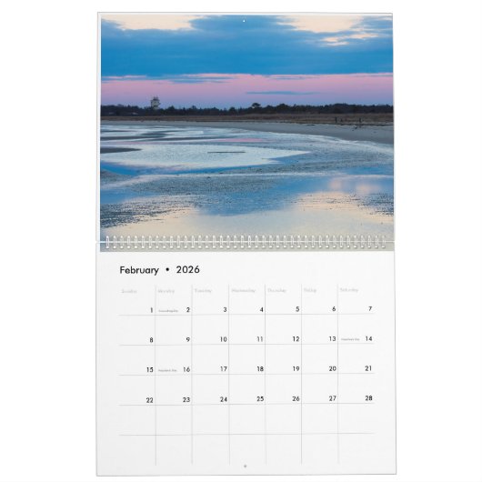 Kust Delaware Kalender 2025 (Feb 2026)