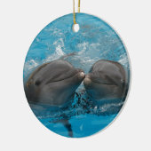 Kust Dolphins Keramisch Ornament (Links)