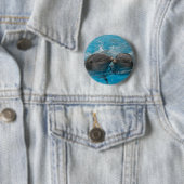 Kust Dolphins Ronde Button 5,7 Cm (In situ)