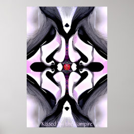Kust door de Vampire - Gothic Abstract AI Art Poster