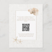Kust Elegantie Seaside Wedding Informatiekaartje (Voorkant)
