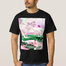 Kust- en bergschilderijen - Groen T-shirt