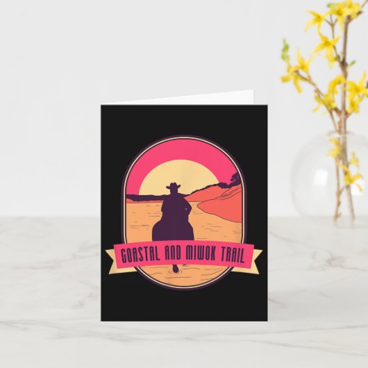 Kust en Miwok Trail - Rodeo Beach Horseback Ri Kaart (Gele Bloem)