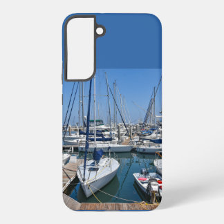Kust Galaxy Case Witte Jachten Samsung Galaxy Hoesje