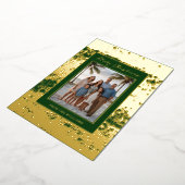 Kust Glam Folie Kerst Kaart Sjabloon Custom (Gedraaid)