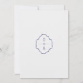 Kust Handgetekende Doodle Strand Bruiloft Save The Date (Achterkant)