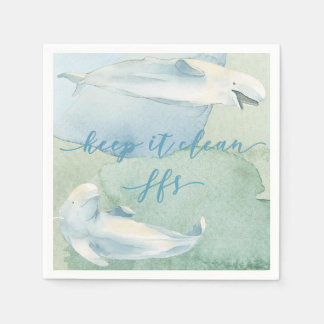 Kust humor papieren servetten houden het schoon