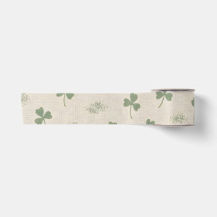 Kust Iers Linnen Shamrock St. Patrick's Day Groen Lint