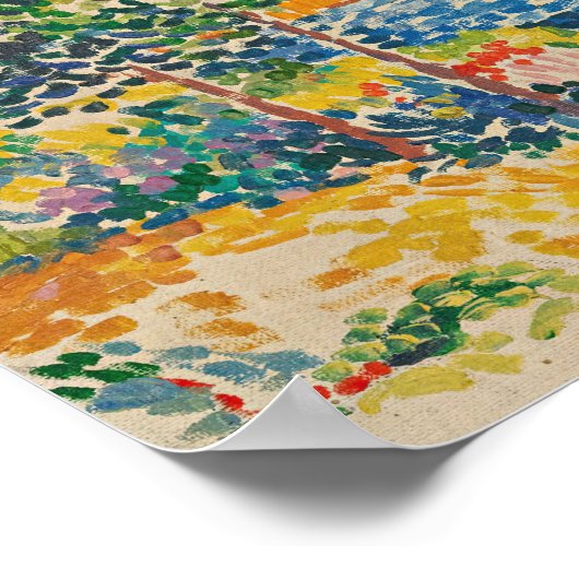 Kust in de Middellandse Zee | Henri-Edmond Cross Poster (Hoek)