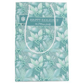 Kust Kerst Bladerbessen Patroon#7 ID1009 Medium Cadeauzakje (Voorkant)