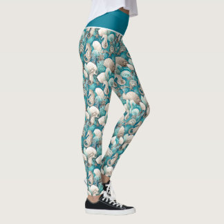 Kust Kerst Bold Zeepaardpatroon#4 ID1009 Leggings