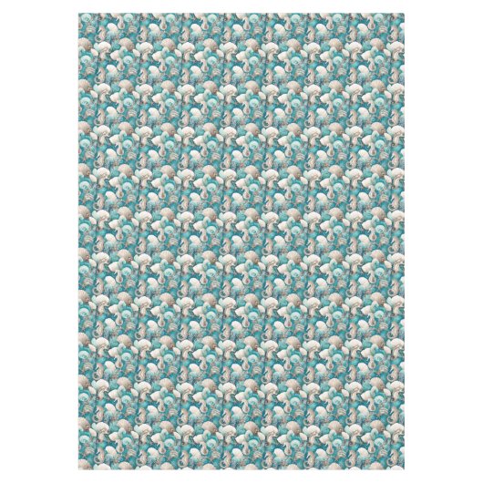 Kust Kerst Bold Zeepaardpatroon#4 ID1009 Tafelkleed (Voorkant)