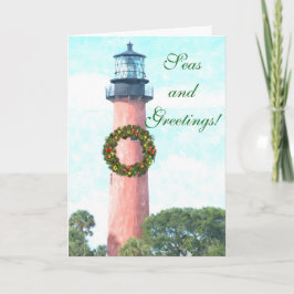 Kust Kerst Jupiter Inlet Lighthouse Kaart