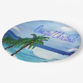 Kust Kerstfeest Feestpapier borden Papieren Bordje (Gekanteld)