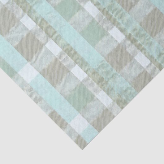 Kust Kerstmis Plaid Patroon # 2 ID1009 Tissuepapier (Detail)