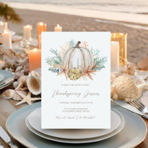 Kust Kerstmis Pompoen Schelpen Thanksgiving Diner