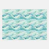 Kust levendige gift wrap papier set van 3 inpakpapier vel (Voorkant 3)