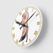 Kust met Noorse Fjord Horse Wall klok (Hoek)