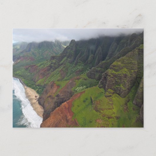 Kust Na'Pali - Kauai, Briefkaart Hawaï (Voorkant)