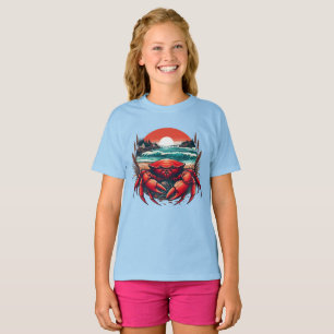 kust-/nautische zeekrab t-shirt
