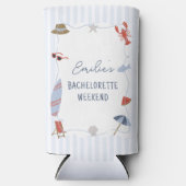 Kust New England Cape Cod Bachelorette Coozie (Voorkant)