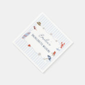 Kust New England Cape Cod Meisjesuitje Servetten (Hoek)