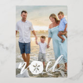 Kust-Noël Kerstvakantie Foto Foliekaart Folie Feestdagenkaart (Voorkant)