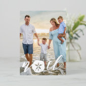 Kust-Noël Kerstvakantie Foto Foliekaart Folie Feestdagenkaart (Staand Voorkant)