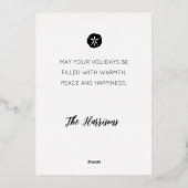 Kust-Noël Kerstvakantie Foto Foliekaart Folie Feestdagenkaart (Achterkant)