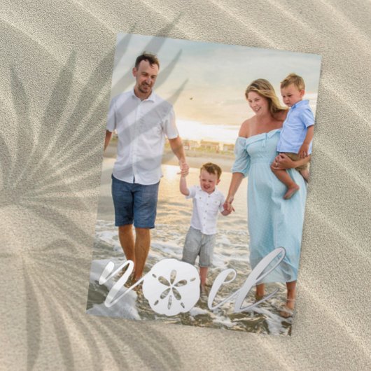 Kust-Noël Kerstvakantie Foto Foliekaart Folie Feestdagenkaart