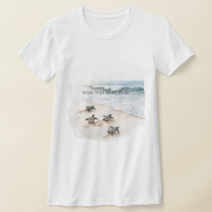 Kust Oceaan Strand Zeeschildpadden T-shirt