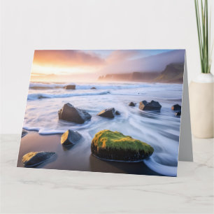 Kust Oceaan Zee Natuur Ijs Water Zonsondergang Str Kaart