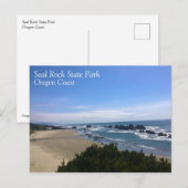 Kust op Seal Rock, Oregon Briefkaart (Voorkant / Achterkant)
