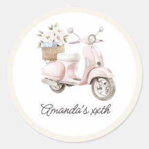 Kust Oude Rijkdom Esthetiek Zomer Verjaardagsfeest Ronde Sticker