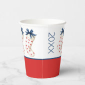 Kust Rode Krab Kerstkous Papieren Bekers (Rechts)