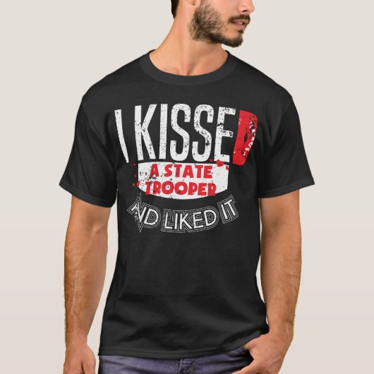 Kust State Trooper vond het leuk dat de staatspoli T-shirt (Voorkant)